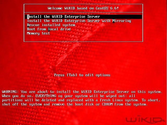 two-factor authentication server boot screen